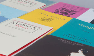 An assortment of various examples of poetry books printed by GlasgowPDC